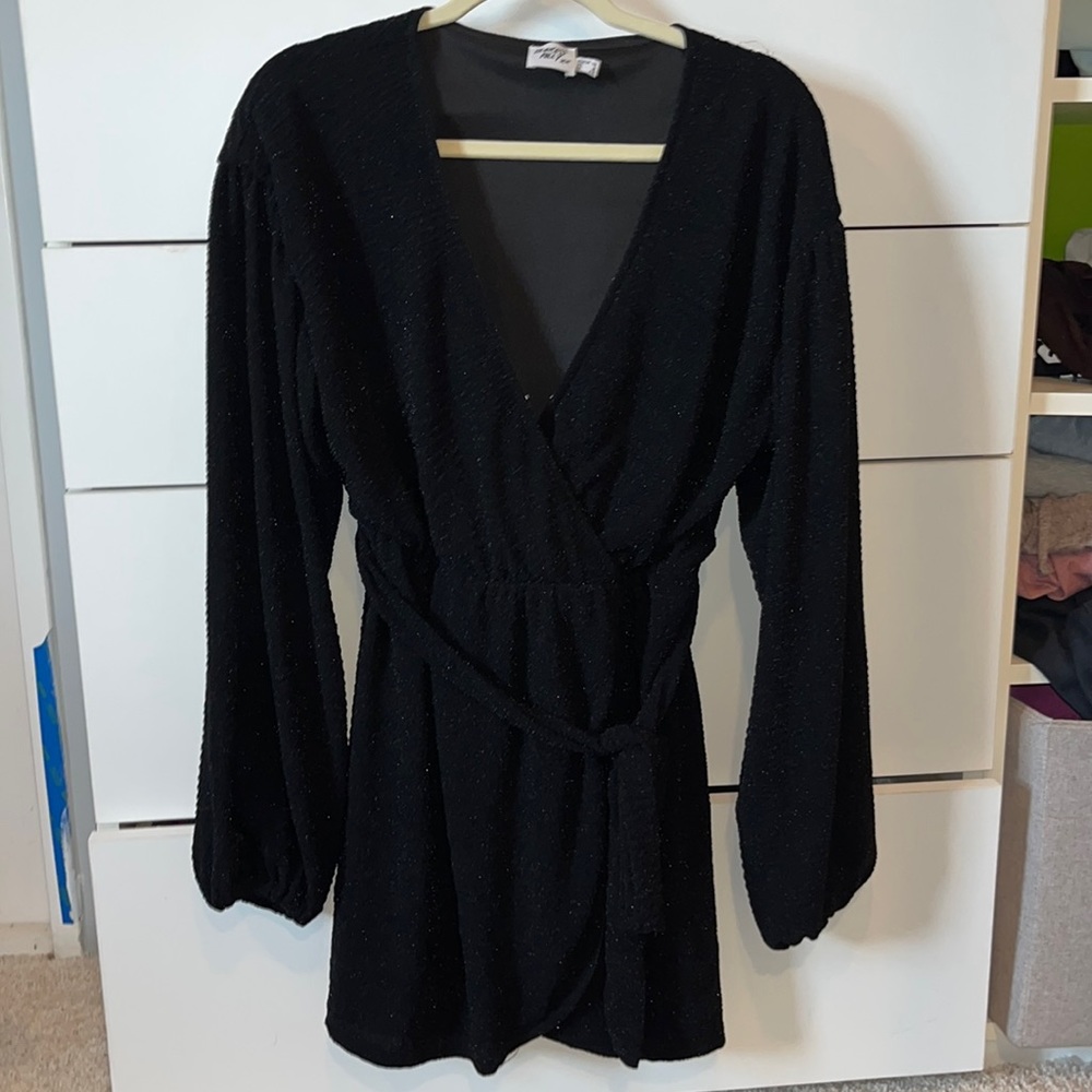 Princess Polly long sleeve tie dress